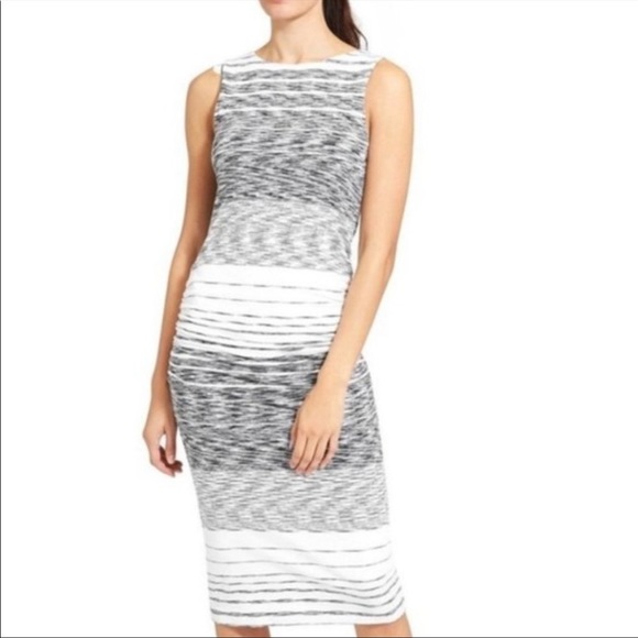 Athleta Comeback Striped Midi Dress Size Small - Picture 2 of 15